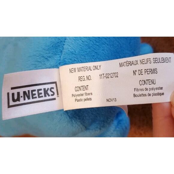 6 Inch Blue One Eyed Cyclops Monster Alien U-Neeks Stuffed Plush Dayspring - Picture 10 of 10